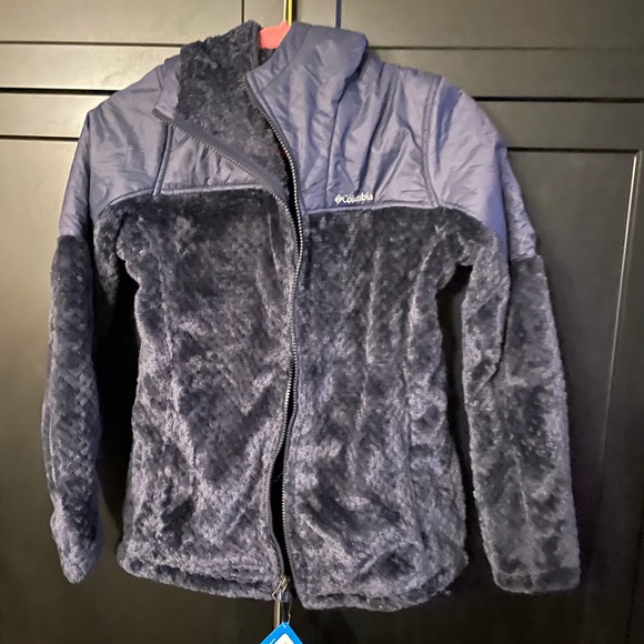 NWT COLUMBIA WOMENS FIRE SIDE SHERPA HOODED FULL ZIP jacket coat fleece - Picture 1 of 5